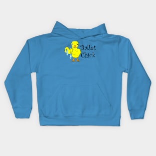 Ballet Chick Text Kids Hoodie